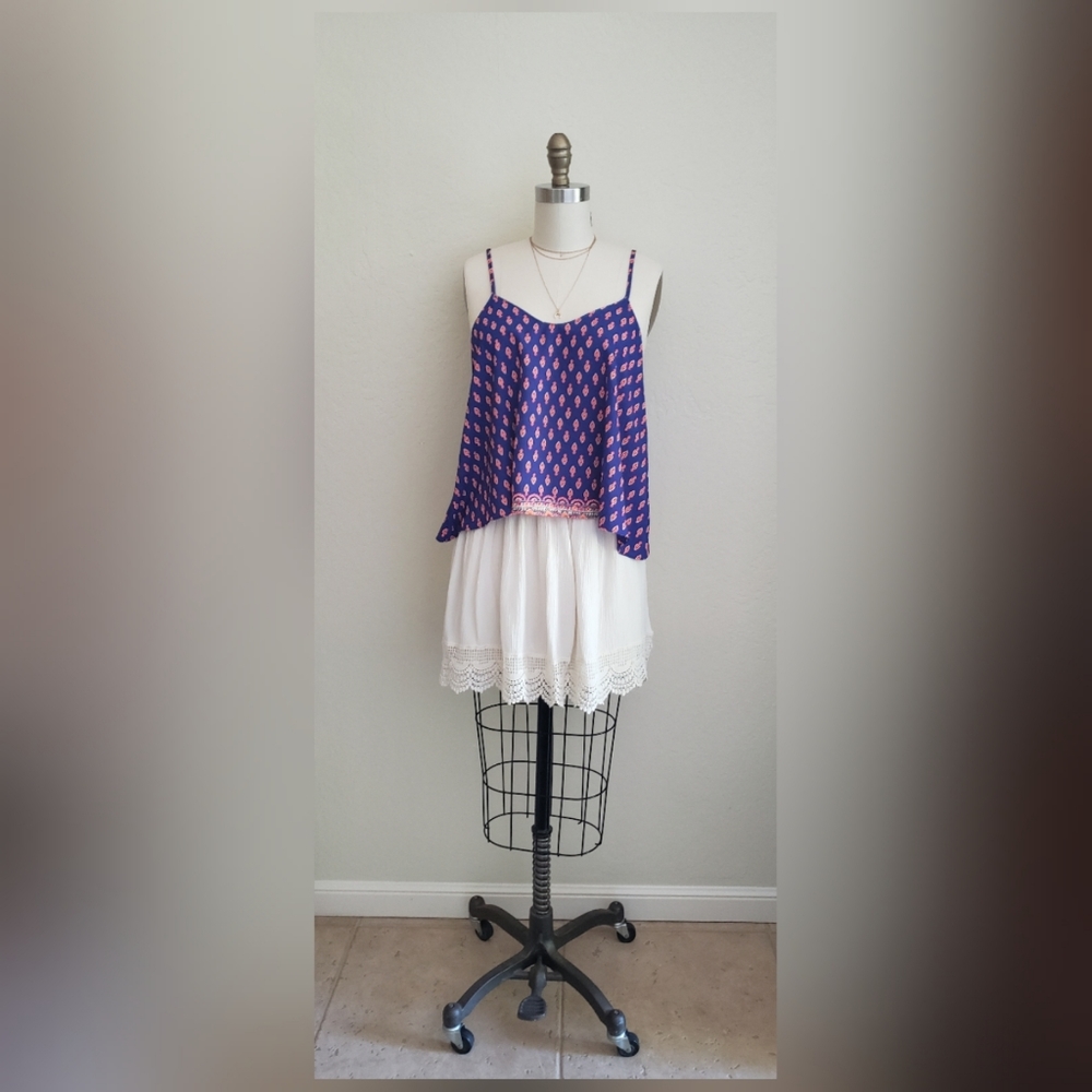 Delias Ivory Lace Trimmed Skirt